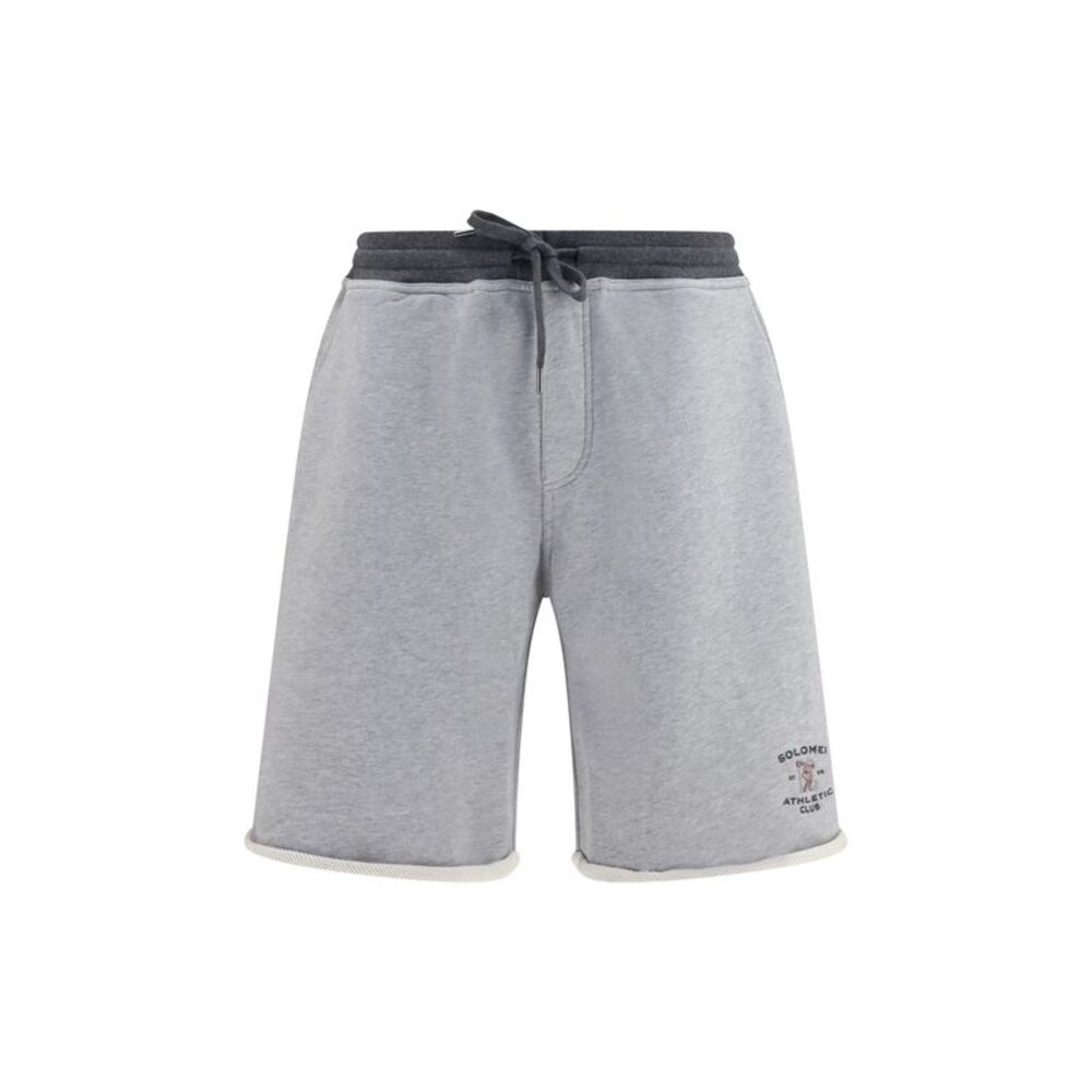 Brunello Cucinelli Men Cotton Drawstring Shorts